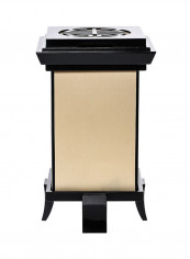 Elegant Logo Table Lamp Beige/Black