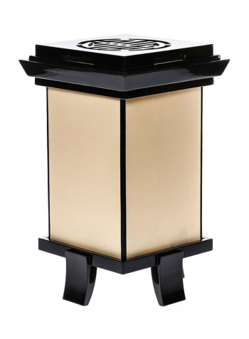 Elegant Logo Table Lamp Beige/Black