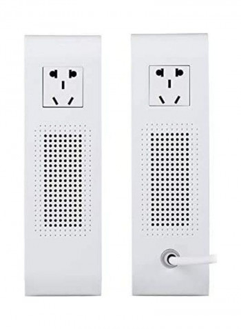 Electrical Converter With Circuit Breaker Protection White