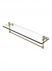 Foxtrot Collection Towel Bar With Shelf Gold/Clear 22inch