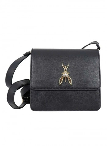 Logo Detail Crossbody Bag Black/Gold