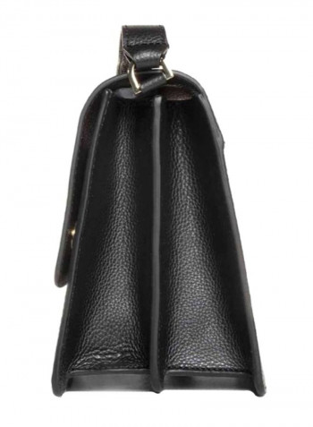 Logo Detail Crossbody Bag Black/Gold