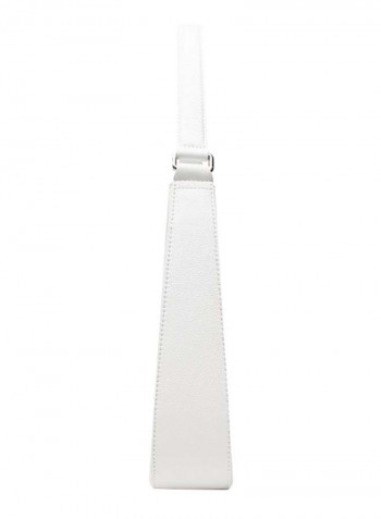 Elegant Chain Detail Shoulder Bag White