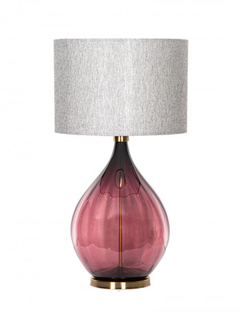 Handmade Table Lamp Featuring Glasswork Malbec Purple 64cm