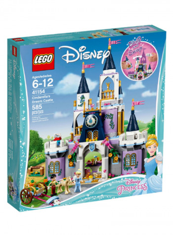 585-Piece Disney Cinderella's Dream Castle Building Set 41154