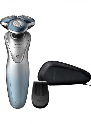 Shaver 7000 With Precision Trimmer Silver/Turquoise 509.5g