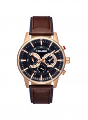 Men's Leather Analog Wrist Watch P 15523JSR-02
