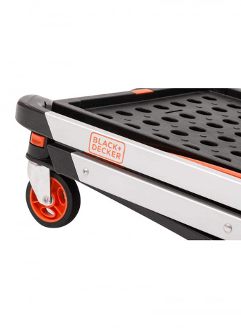 Folding Double Level Platform Trolley Orange 20/60kg