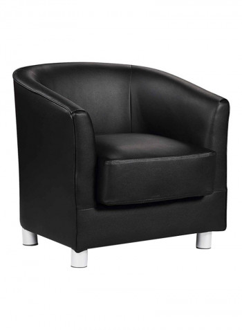 PU Tub Chair Black 73x74x64centimeter