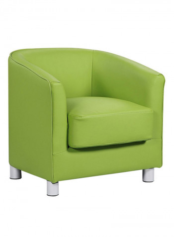 PU Tub Chair Green 73x74x64centimeter