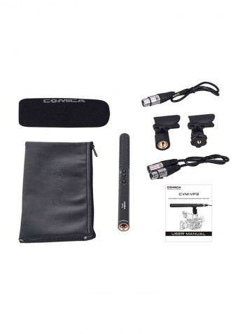 Shotgun Photography Condenser Microphone Black