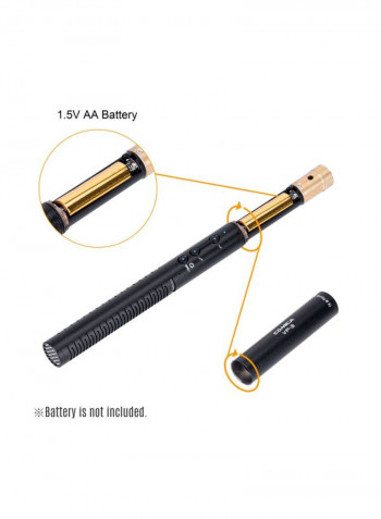 Shotgun Photography Condenser Microphone Black