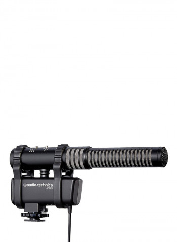 Stero And Mono Camera-Mount Microphone AT8024 Black