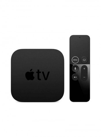 4K TV Box With Remote Black