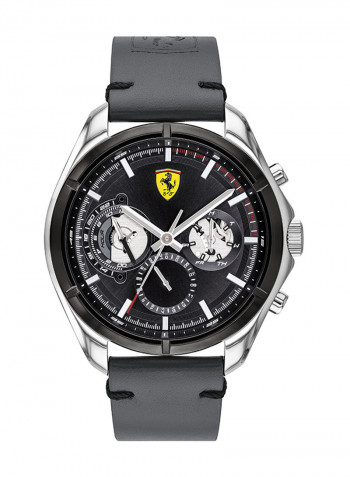 Men's Leather Analog Wrist Watch 830753