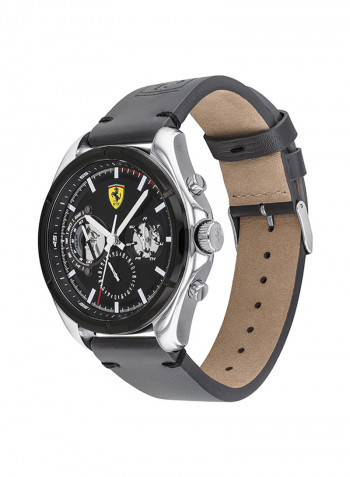 Men's Leather Analog Wrist Watch 830753