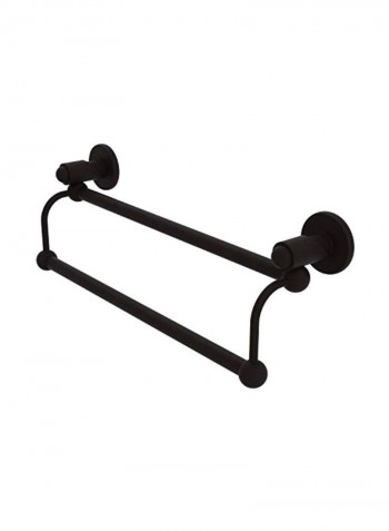 Brass Double Towel Bar Brown 24inch