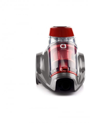 Canister Vacuum Cleaner 2.2 l 1500 W 1229K Black/Red