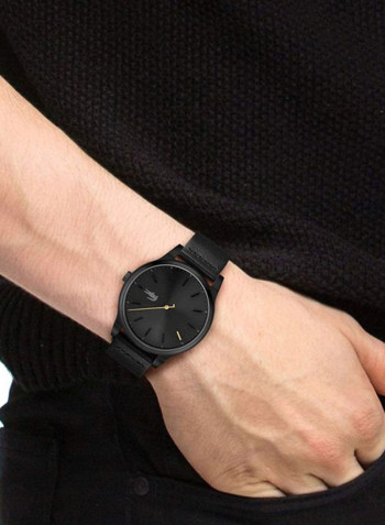 Men's Leather Analog Wrist Watch 2011097