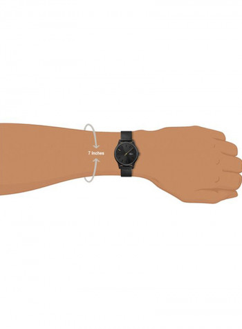 Men's Leather Analog Wrist Watch 2011097