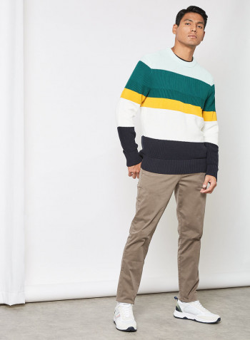 Colourblock Sweater Oxygen