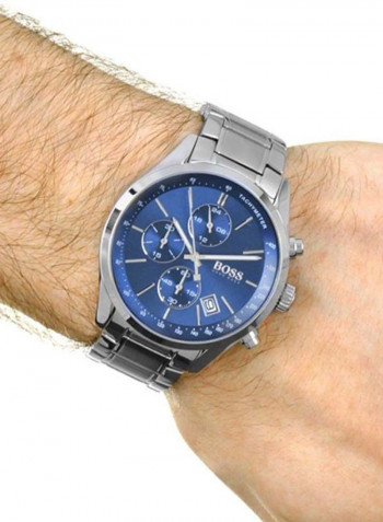 Men's Grand Prix Stainless Steel Chronograph Wrist Watch 1513478