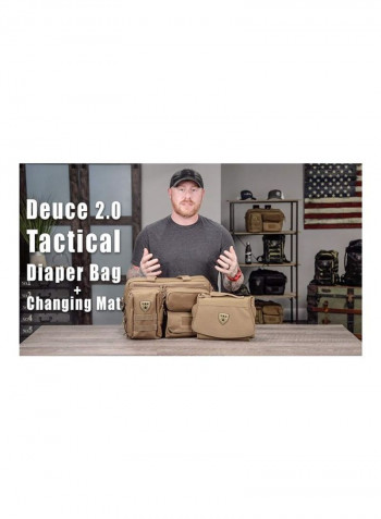 Tactical Diaper Bag with Changing Mat