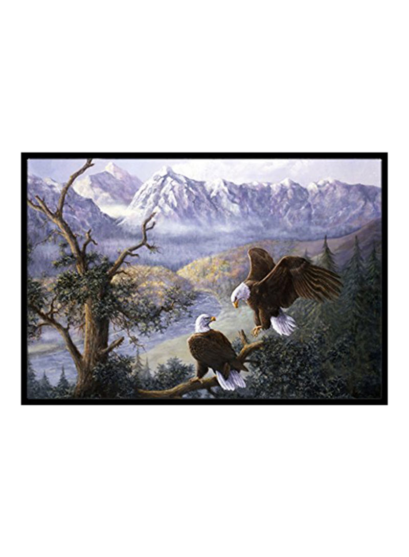 Eagles By Daphne Baxter Mat Multicolour 18x27x0.25inch