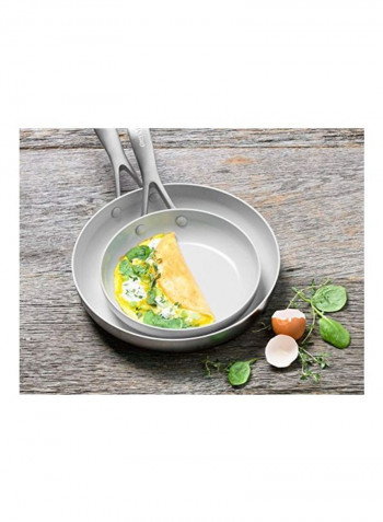 2-Piece Frypan Set Light Grey