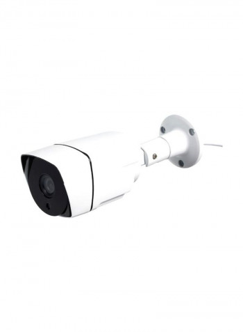 4-Piece Full HD CCTV Security Camera Set White/Black 35x8x11centimeter