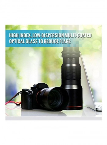 High-power 500mm/1000mm F/8 Manual Telephoto Lens For Nikon Black