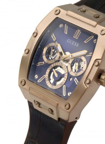 Men's Phoenix Water Resistant Leather Analog Watch GW0202G2