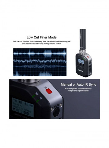 Wireless Microphone XLR Transmitter Black
