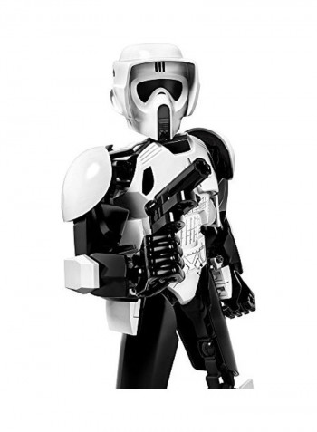 452-Piece Star Wars Scout Trooper and Speeder Bike Building Kit