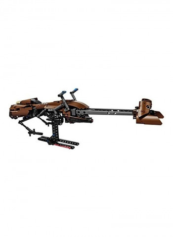 452-Piece Star Wars Scout Trooper and Speeder Bike Building Kit