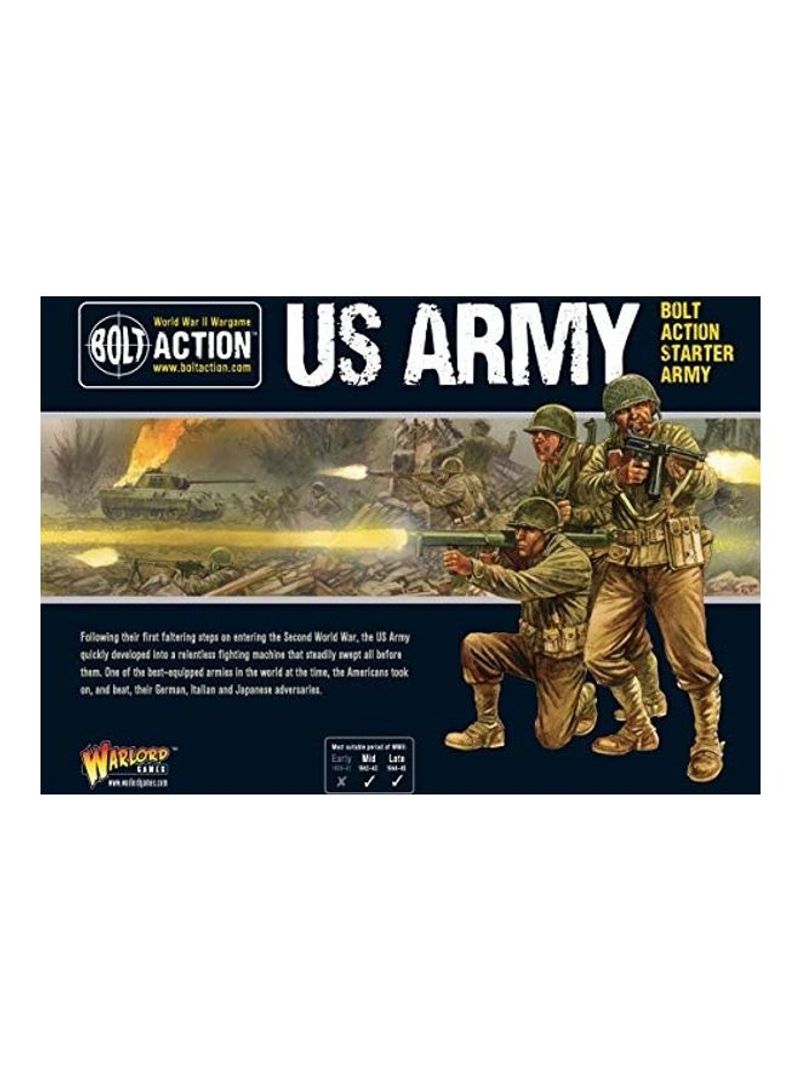 Bolt Action US Army WWII Military Wargaming Plastic Model Kit 12X9X4inch