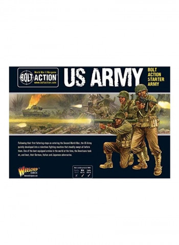 Bolt Action US Army WWII Military Wargaming Plastic Model Kit 12X9X4بوصة