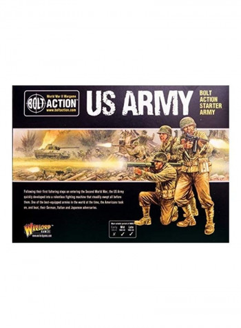 Bolt Action US Army WWII Military Wargaming Plastic Model Kit 12X9X4بوصة