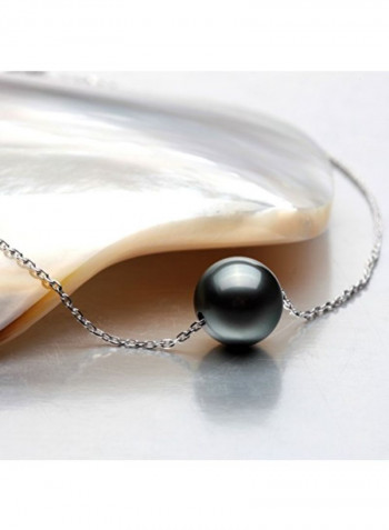 925 Sterling Silver Chain Necklace With Pearl