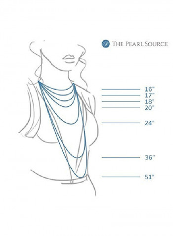 925 Sterling Silver Cultured Pearl Choker Necklace