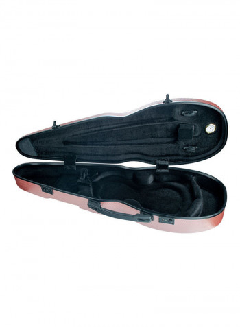 Bullet Shape Carbon Fiber Violin Case With Hygrometer Straps
