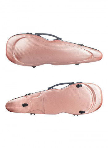 Bullet Shape Carbon Fiber Violin Case With Hygrometer Straps