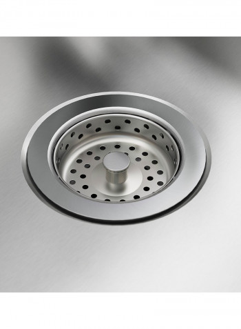 Inset Sink Bowl With Drainboard Multicolour 86x47centimeter