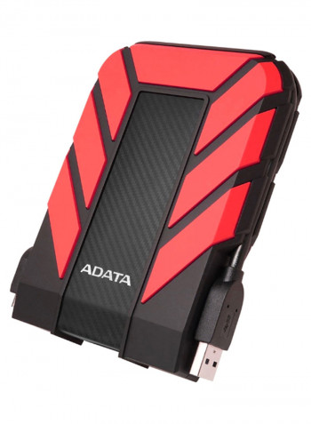 Anti-Shock HDD Portable External Hard Drive Red/Black