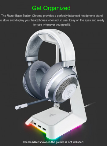 USB Headset Stand White