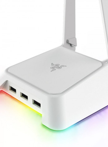 USB Headset Stand White