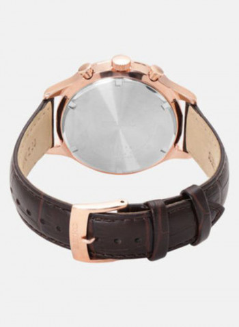 Men's Leather Chronograph Wrist Watch SSB342P1