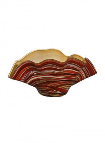 Traditional Glass Coco Bowl Brown 9.15x4inch
