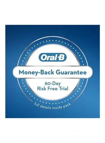 7500 Power Rechargeable Electric Toothbrush with Replacement 2 Brush Heads and Travel Case Black/White