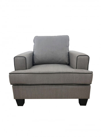 Burcham Standard Back One Seater Sofa Grey